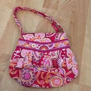 Vera Bradley Floral Pleated Handbag